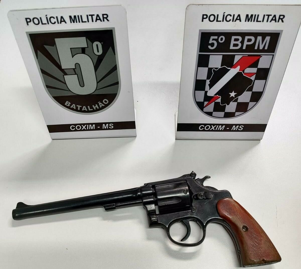 Imagem de compartilhamento para o artigo Homem é preso por posse irregular de arma de fogo em Coxim da MS Todo dia